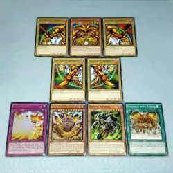 Yugioh Complete Exodia the Forbidden One 9 Card Set Legendary + Bonus - Image 1