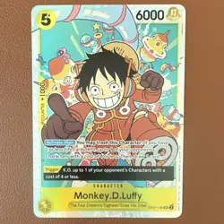 One Piece Card Game Monkey.D.Luffy OP07-109 500 Years SR Foil Pwr 6000 - Image 1
