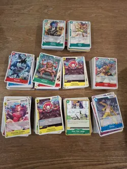 One Piece TCG - OP02/O3/05 Bulk Card Lot - Common/Uncommon/Unsorted (1000+cards) - Image 1