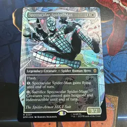 MTG Borderless Spectacular Spider-Man Texture Foil - Image 1
