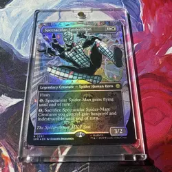 MTG Borderless Spectacular Spider-Man Texture Foil - Image 3