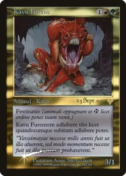 MTG English Raging Kavu (Latin) NM Foil Promos: Prerelease Cards - Image 1