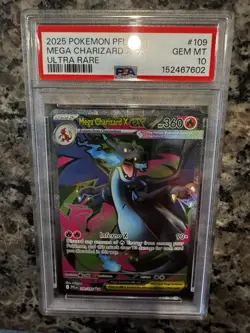 Pokemon TCG Mega-Charizard-EX Holo Full Art Ultra Rare Card 109/94 PSA10 - Image 1
