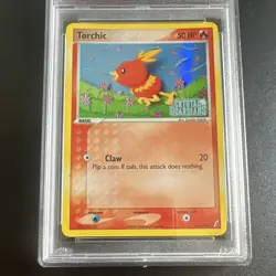 Pokemon Torchic EX Crystal Guardians #65/100 Reverse Holo PSA 8 2006 English - Image 3