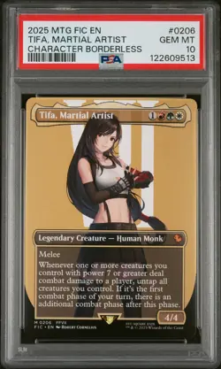 2025 MTG FINAL FANTASY COMMANDER #0206 TIFA, MARTIAL ARTIST PSA 10 - Image 1