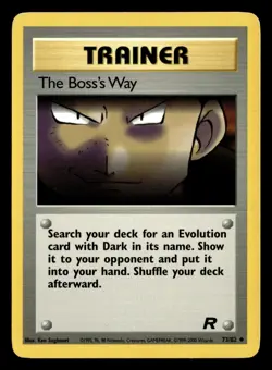 The Boss's Way 73/82 Unlimited Uncommon Team Rocket Pokemon Card - Image 2
