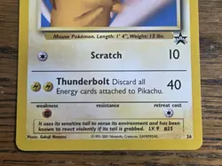 Pokemon Wotc Black Star Promo #26 non-holo SNAP PIKACHU *not played* - Image 3