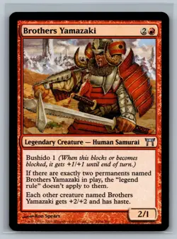 Magic MTG Champions of Kamigawa Brothers Yamazaki (Sword) #160a/306 TCG CCG - Image 1