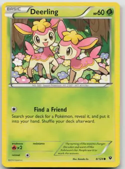 Deerling 8/124 Fates Collide Common Pokemon HP - Image 1