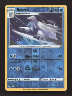 Beartic 043/172 Uncommon Brilliant Stars Pokemon Reverse Holo Moderately Played - Image 1