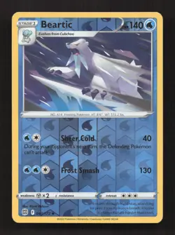 Beartic 043/172 Uncommon Brilliant Stars Pokemon Reverse Holo Moderately Played - Image 1