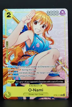 One Piece TCG O-Nami OP06-101 Welcome Pack Vol. 2 English Promo NM - Image 1