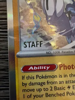 Pitch Black Prerelease Staff Promo Card 4-pack Sealed New In Plastic Pokemon TCG - Image 2