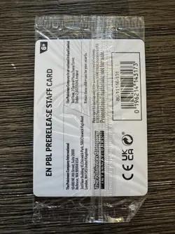 Pitch Black Prerelease Staff Promo Card 4-pack Sealed New In Plastic Pokemon TCG - Image 3