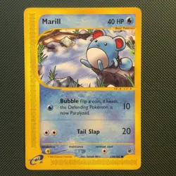 Pokemon Vintage Marill 120/165 Expedition Base Set Wotc E-Reader 2002 - Image 1