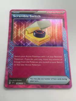Pokemon TCG Scramble Switch Ace Spec Trainer Card 186/191 Surging Sparks NM - Image 1