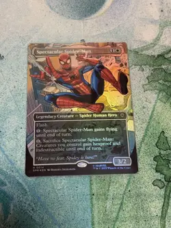 MTG Spm Spectacular Spider-Man Borderless English Foil - Image 1