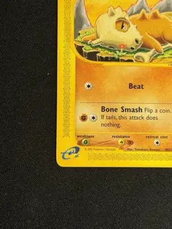 Pokemon Card Vintage Cubone 103/165 Expedition Base Set Regular E Reader - LP+ - Image 5