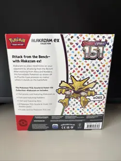 Pokemon TCG: Scarlet & Violet 151 Alakazam ex Collection Booster Box New Sealed - Image 2