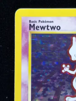 Mewtwo 10/102 Base Set Holo Rare Pokemon Card 1999 WOTC TCG Vintage LP - Image 2