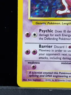 Mewtwo 10/102 Base Set Holo Rare Pokemon Card 1999 WOTC TCG Vintage LP - Image 5