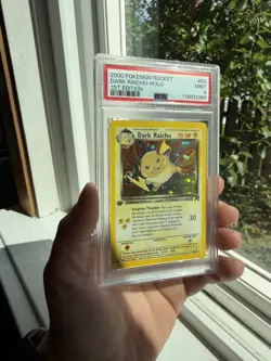 Dark Raichu 83/82 Team Rocket 1st Edition Holo PSA 9 SWIRL 2000 Pokemon WOTC - Image 1