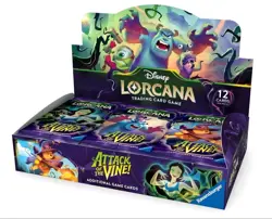 Disney Lorcana Attack of the Vine! Booster Display Box IN HAND READY TO SHIP - Image 1