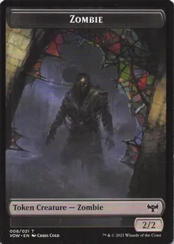 Zombie Token (008) 8 Token Innistrad: Crimson Vow Magic: The Gathering Near Mint - Image 1