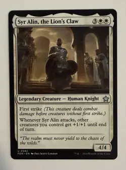 Syr Alin, the Lion's Claw x1 | Magic the Gathering MTG | Foundations | NM - Image 1