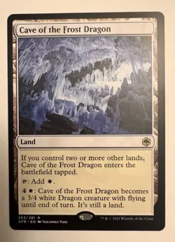 Cave of the Frost Dragon #253 (NM) Forgotten Realms AFR Magic MTG - Image 1
