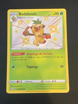 CARTE POKEMON BADABOUIN SV005/SV122 FR ULTRA RARE EB DESTINEES RADIEUSES - NM/M - Image 1