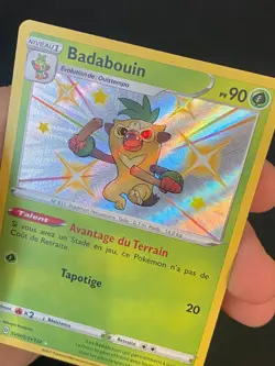 CARTE POKEMON BADABOUIN SV005/SV122 FR ULTRA RARE EB DESTINEES RADIEUSES - NM/M - Image 2