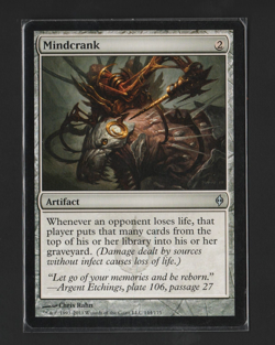Mindcrank - New Phyrexia (NPH) - MTG Artifact Uncommon - 144/175 - Image 1