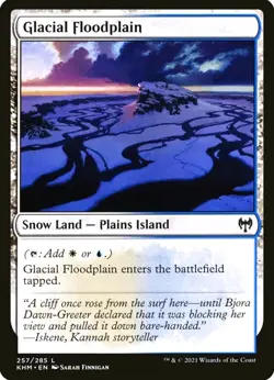 X 1 Glacial Floodplain NM-M Kaldheim 257 MTG Magic The Gathering - Image 1