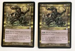 Ebony Treefolk (2) Apocalypse NM MTG Magic the Gathering - Image 1