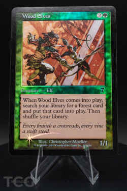 Wood Elves - 7th Edition Foil - Magic the Gathering - Image 1