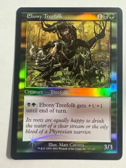 Ebony Treefolk - Apocalypse - Magic The Gathering FOIL NM/M (Never Played) - Image 1