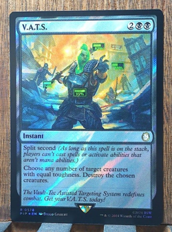 MTG - V.A.T.S. (Surge Foil) Universes Beyond: Fallout Near Mint PACK FRESH! 🎇 - Image 3