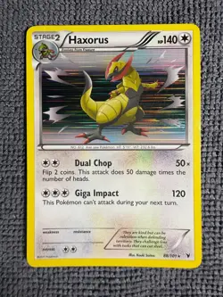 Haxorus 88/101 Holo Rare Noble Victories Pokemon Holo Lightly Played - Image 1