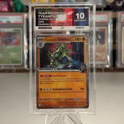 ACE 10 Team Rocket’s Tyranitar 096/182 - Pokemon Center Stamped - Perfect 10s - Image 1
