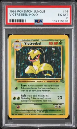 1999 POKEMON JUNGLE #14 VICTREEBEL-HOLO PSA 6 - Image 1