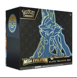 Mega Evolution ETB Pokemon Center Elite Trainer Box Lucario PRESALE NEW SEALED - Image 1