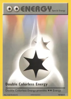 DOUBLE COLORLESS ENERGY 90/108 UNCOMMON EVOLUTIONS POKEMON NEAR MINT - Image 1