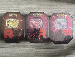 🚨Pokemon TCG - Team Rocket Tin Destined Rivals - Set of 3 - Brand New & Sealed - Image 1