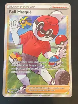CARTE POKEMON BALL MASQUE 065/072 FR ULTRA RARE EB DESTINEES RADIEUSES - NEUF - Image 1