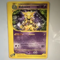 Pokemon Alakazam Expedition Base Set Rare 033/165 2002 100 HP English - Image 1