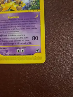 Alakazam 33/165 Rare Expedition Base Set Pokemon Lightly Played - Image 4