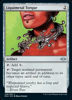 MTG Liquimetal Torque Modern Horizons 2 Uncommon NM/M Magic the Gathering - Image 1