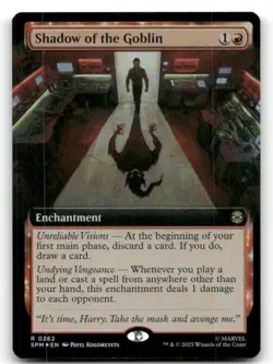 Shadow of the Goblin (Extended Art) Foil LP Marvel's Spider-Man MTG-A25-53 - Image 1