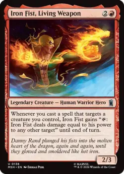 Iron Fist, Living Weapon 138 Marvel Super Heroes Foil NM/M MTG - Image 1